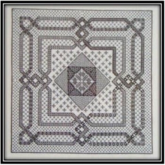 Stickvorlage Works by ABC - Woven Geometry In Blackwork