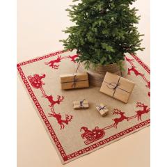 Permin of Copenhagen - Christbaumdecke Schlitten rot