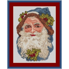 Stickvorlage Kreuzstich-Insider Nostalgischer Weihnachtskopf