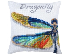 Kreuzstichkissen Collection d'Art - Dragonfly