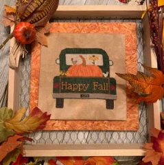 Stickvorlage Needle Bling Designs - Rearview Pumpkin