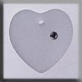 Mill Hill Crystal Treasures 13050 - Large Frosted Heart-Crystal