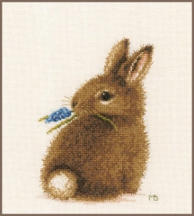 Lanarte Stickbild Kaninchen 16x21 cm