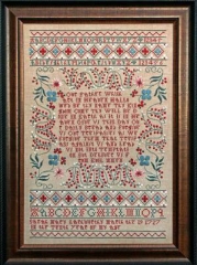 Stickvorlage Hands Across The Sea Samplers - Sarah Mary Lankworthy 1727