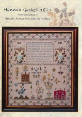 Stickvorlage Hands Across The Sea Samplers - Hannah Gaskell 1823