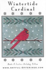 Stickvorlage Artful Offerings - Wintertide Cardinal