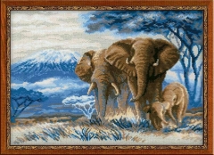 Riolis Stickpackung - Elephants in the Savannah