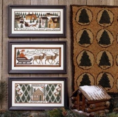 Stickvorlage The Prairie Schooler - Home For Christmas