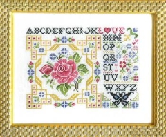 Stickvorlage Rosewood Manor Designs - Postcard Of Love