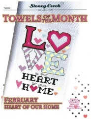 Stickvorlage Stoney Creek Collection - Towels Of The Month February