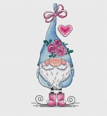 Stickvorlage Les Petites Croix De Lucie - Valentine Gnome