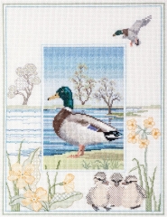 Derwentwater Designs Stickpackung - Wildlife - Mallard 26,9x34,2 cm