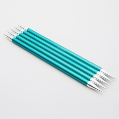 KnitPro Zing Nadelspiel 8,00 mm - 20 cm smaragd