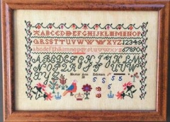 Stickvorlage Queenstown Sampler Designs - Hester Ann Eckman 1835