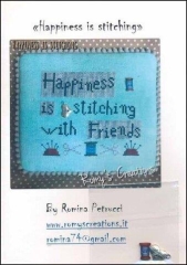 Stickvorlage Romys Creations - Happiness is Stitching