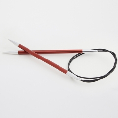 KnitPro Zing Rundstricknadel 5,50 mm - 80 cm sienna