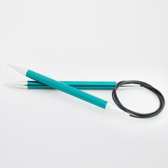 KnitPro Zing Rundstricknadel 8,00 mm - 60 cm smaragd