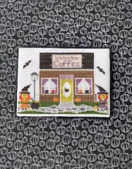 Stickvorlage Little Stitch Girl Coffee Shop