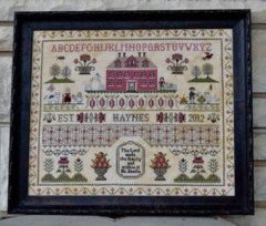 Stickvorlage Annie Beez Folk Art - Haynes Sampler