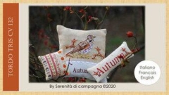 Stickvorlage Serenita Di Campagna - Tordo Tris Autumn