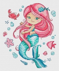 Stickvorlage Les Petites Croix De Lucie - Lili the Little Mermaid