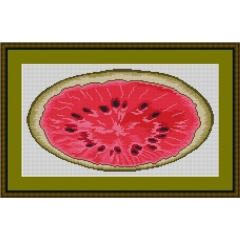 Stickvorlage Kreuzstich-Insider Melone