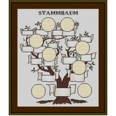 Stickvorlage Kreuzstich-Insider Stammbaum