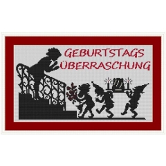 Stickvorlage Kreuzstich-Insider Geburtstagsüberraschung