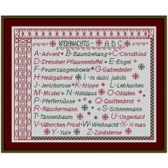 Stickvorlage Kreuzstich-Insider Weihnachts-ABC