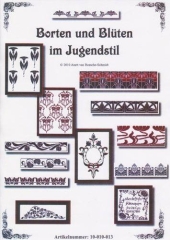Stickvorlage Kreuzstich-Insider Borten und Blüten im Jugendstil