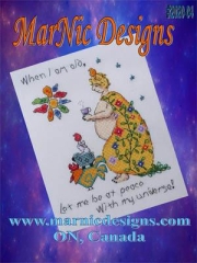 Stickvorlage MarNic Designs - Let Me Be At Peace With My Universe