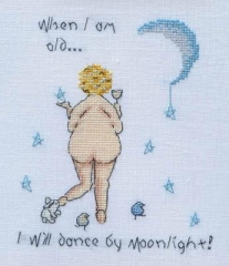 Stickvorlage MarNic Designs - When I Am Old I Will Dance By Moonlight