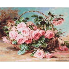 Stickpackung Luca-S - Basket of Roses 42,5x34 cm