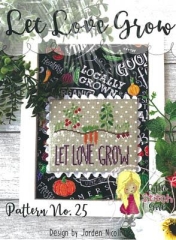 Stickvorlage Little Stitch Girl - Let Love Grow (Ausverkauf)