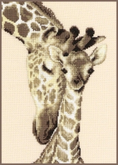 Vervaco Stickbild Giraffen 19x28 cm