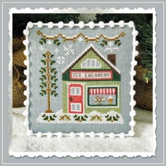 Stickvorlage Country Cottage Needleworks - Snow Village 9 Ice Creamery