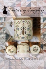 Stickvorlage Heartstring Samplery - Honeybee Pin Drum