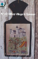Stickvorlage Thistles - Hilltop Village in Summer