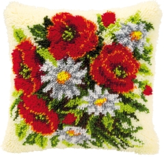 Knüpfkissen Verachtert/Vervaco - Blumenstrauß