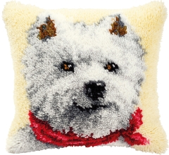 Knüpfkissen Vervaco - Westie 40x40 cm