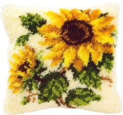 Knüpfkissen Vervaco - Sonnenblumen 40x40 cm