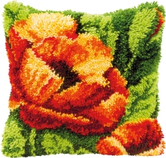 Knüpfkissen Vervaco - Mohnblumen 40x40 cm