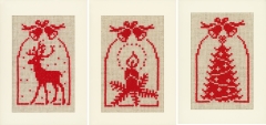 Stickpackung Vervaco – Passepartoutkarten Weihnachten 10,5x15 cm