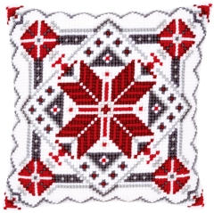Vervaco Verachtert - Kreuzstichkissen Schneekristall II
