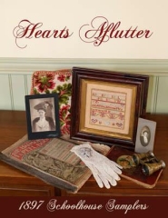 Stickvorlage 1897 Schoolhouse Samplers - Hearts Aflutter
