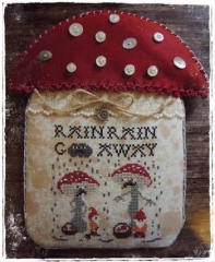 Stickvorlage Fairy Wool In The Wood - Rain Rain Go Away w/charm