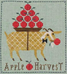 Stickvorlage Artful Offerings Giddy Goat Apple Harvest