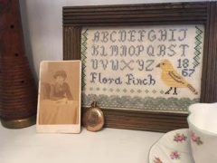 Stickvorlage Darling & Whimsy Designs - Flora Finch Sampler