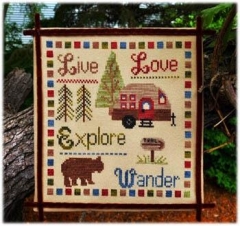 Stickvorlage Pickle Barrel Designs - Wander & Explore