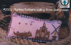 Stickvorlage Thistles - Pilgrims Fathers Sailing From Delfshaven